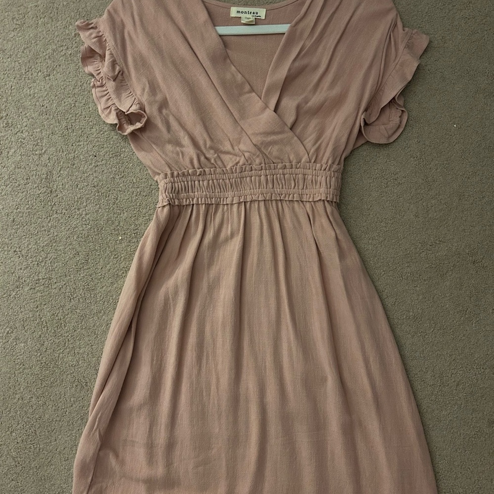 Blush Pink Midi Dress